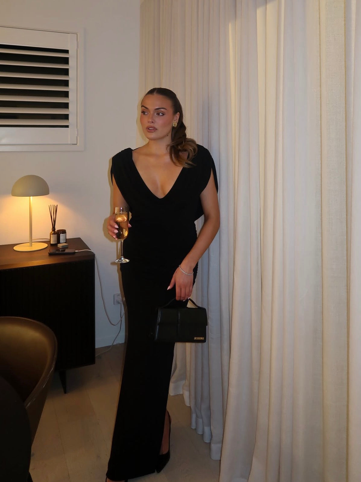 Effie Kats Steele Gown - BLACK