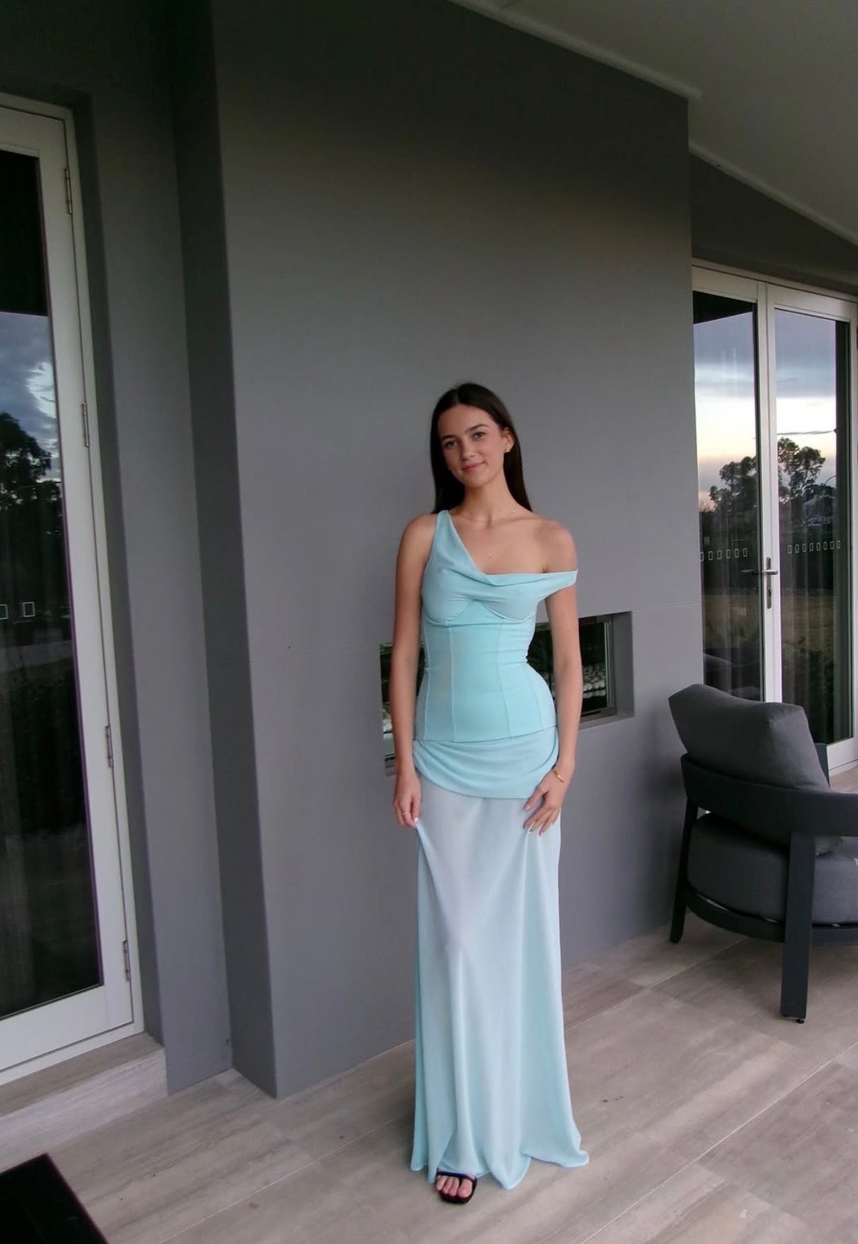 Natalie Rolt Candace Gown - Baby Blue