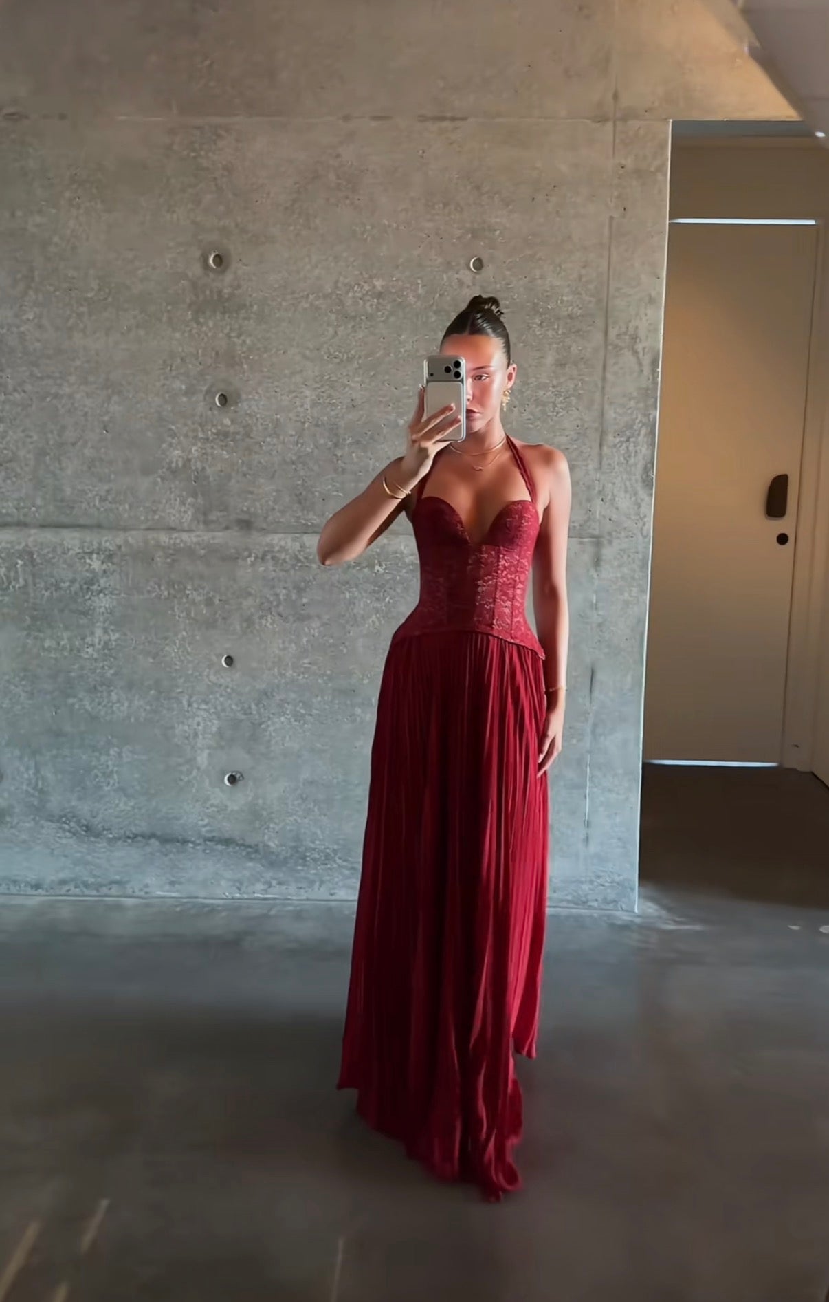 Gaia Gown in Red - Fenity