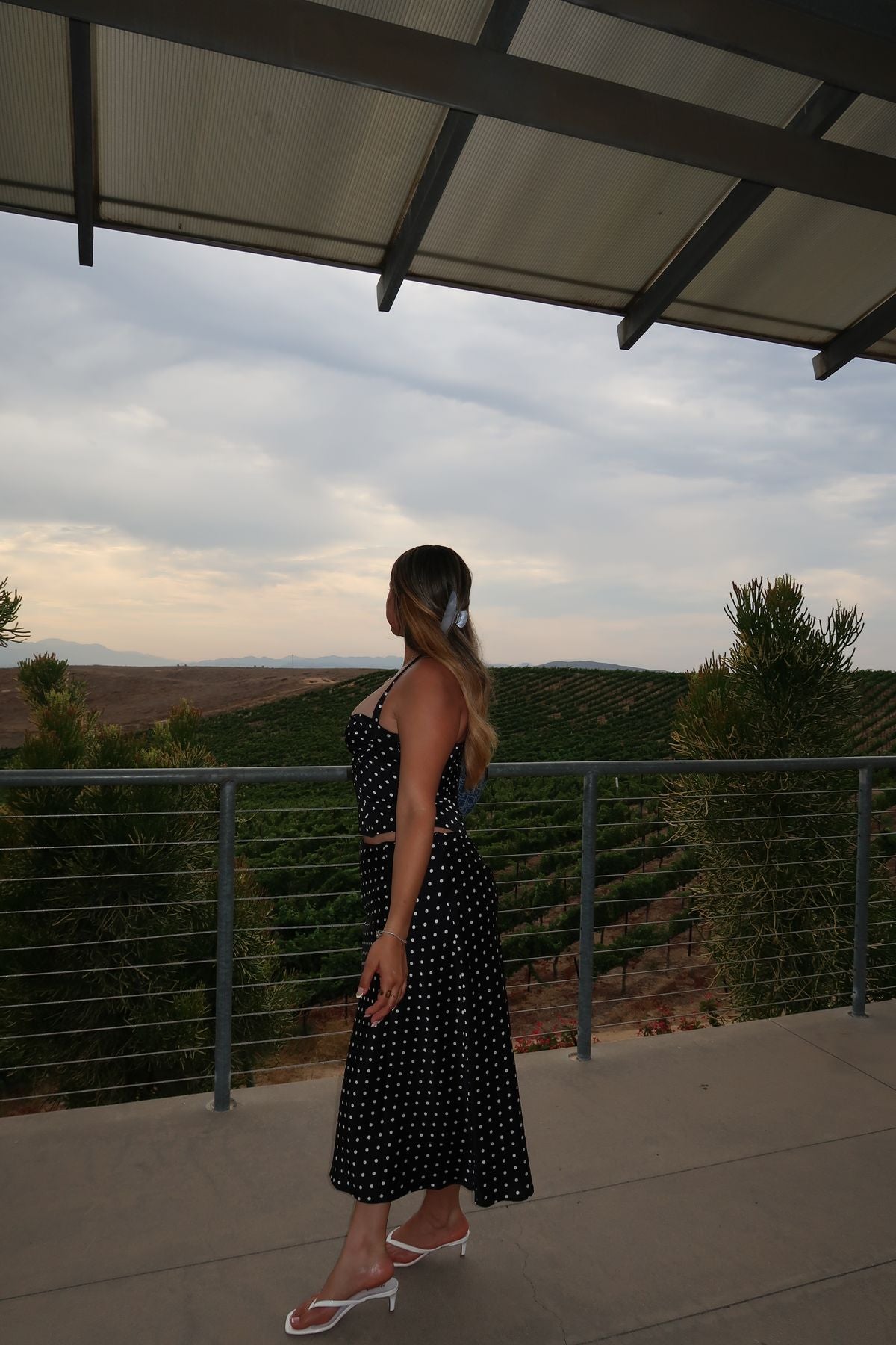 Breanne Set - Black Polka Dot