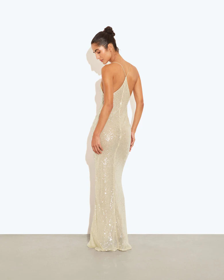 Olympia Sheer Sequin Dress
