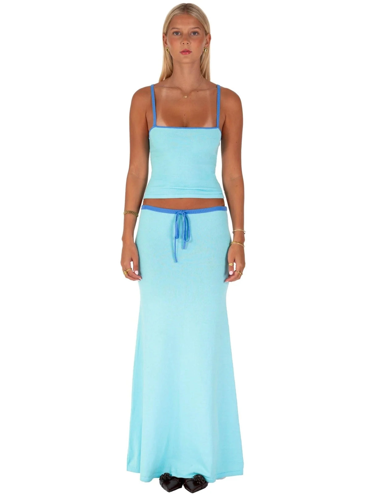 Lilly Maxi Set in Sky - I am Delilah