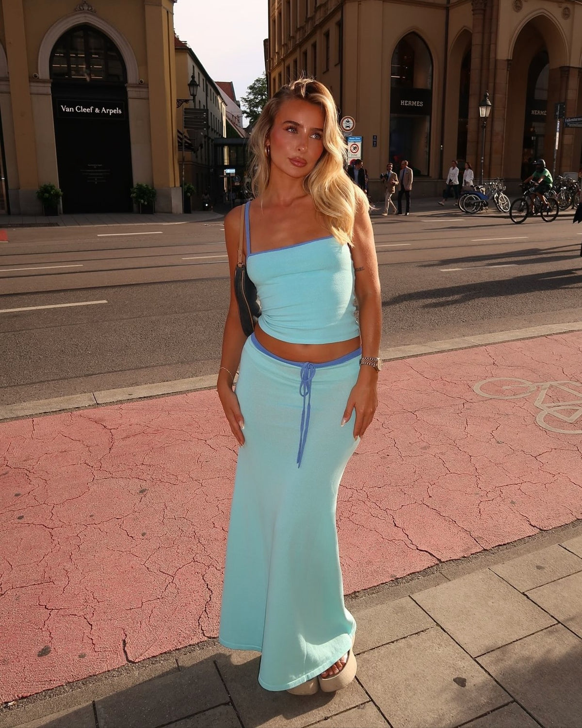Lilly Maxi Set in Sky - I am Delilah