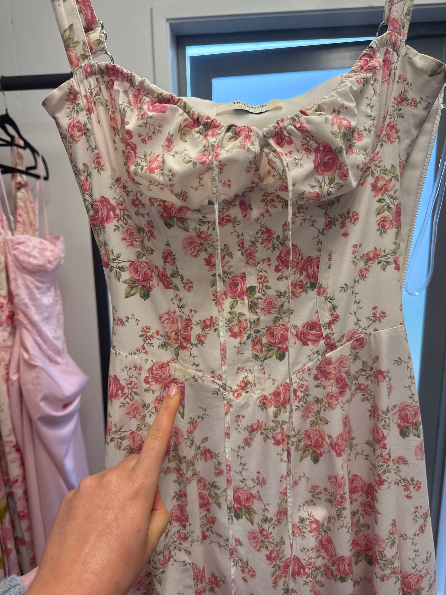 FOR SALE CARMEN ROSE PRINT BUSTIER SUNDRESS