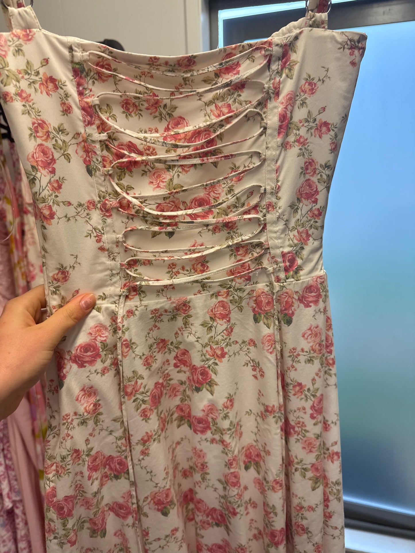 FOR SALE CARMEN ROSE PRINT BUSTIER SUNDRESS