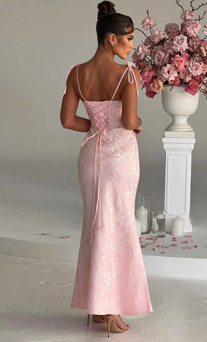 WHITNEY MAXI DRESS - BLUSH