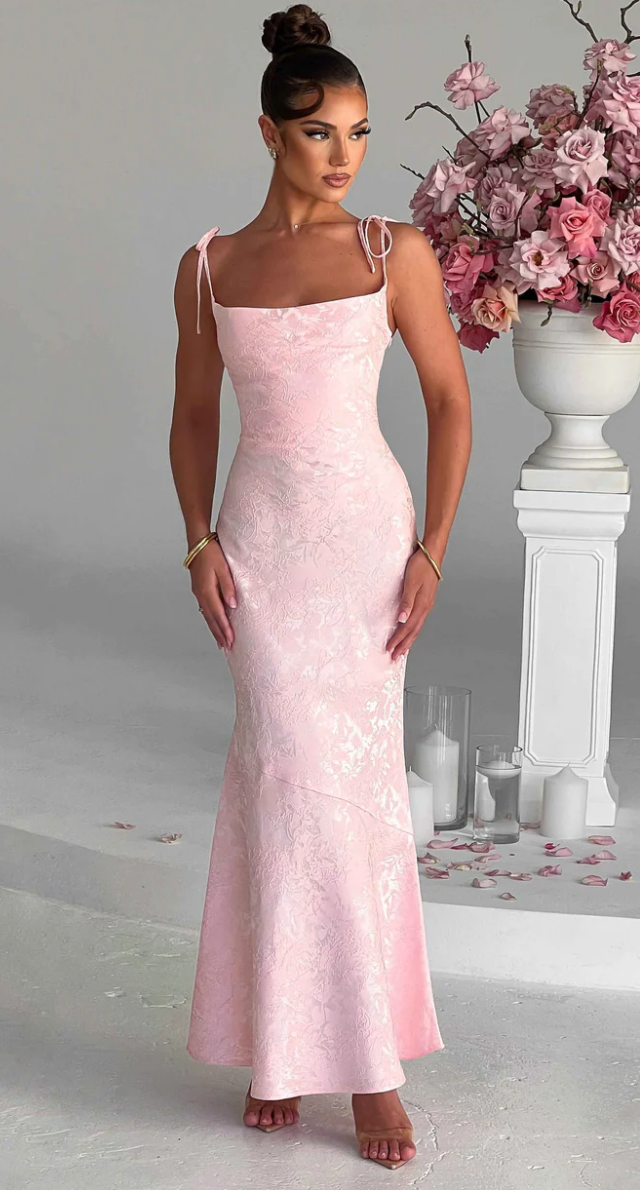 WHITNEY MAXI DRESS - BLUSH