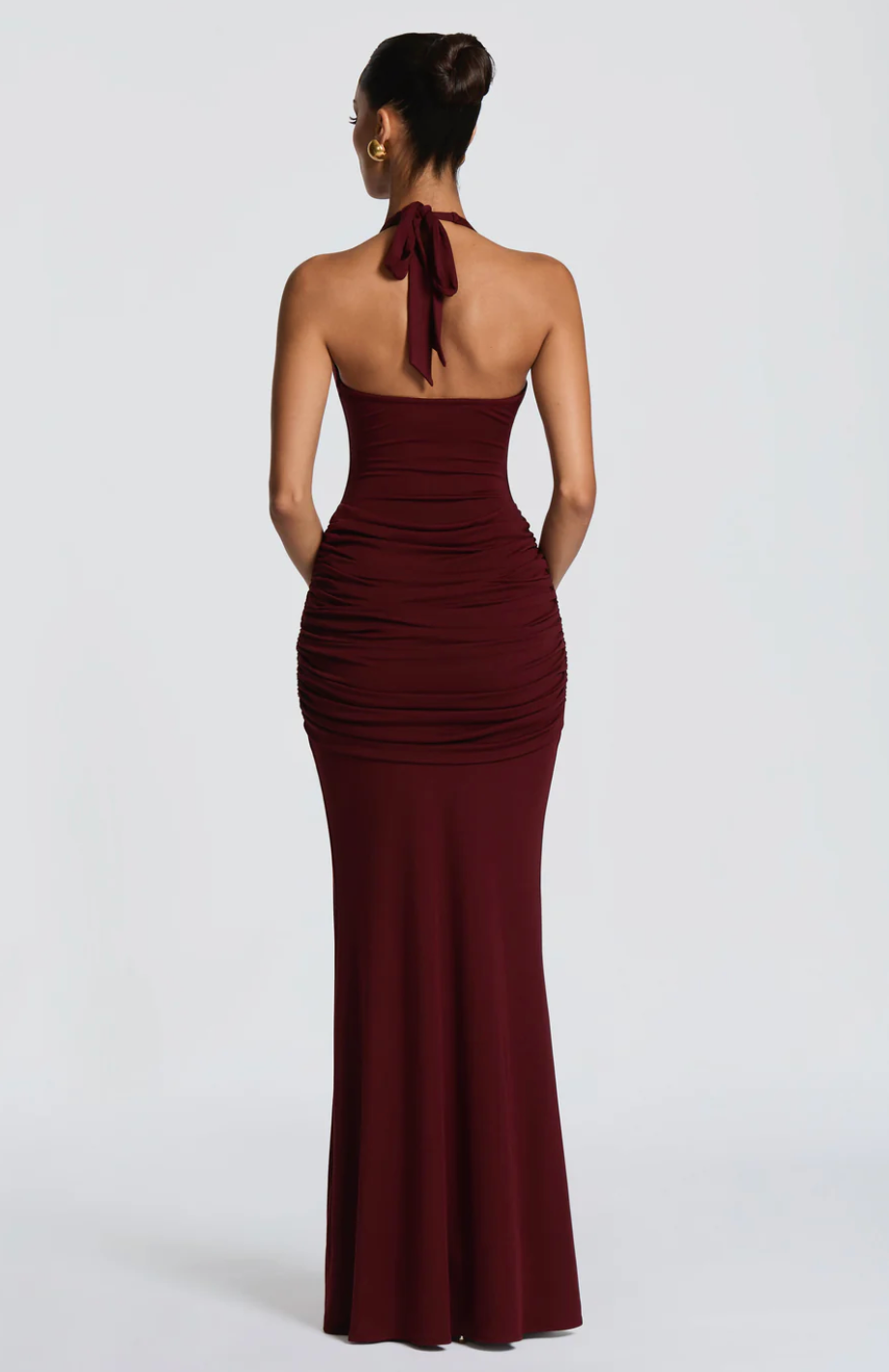 VENEDA MAXI DRESS - CHERRY LACQUER