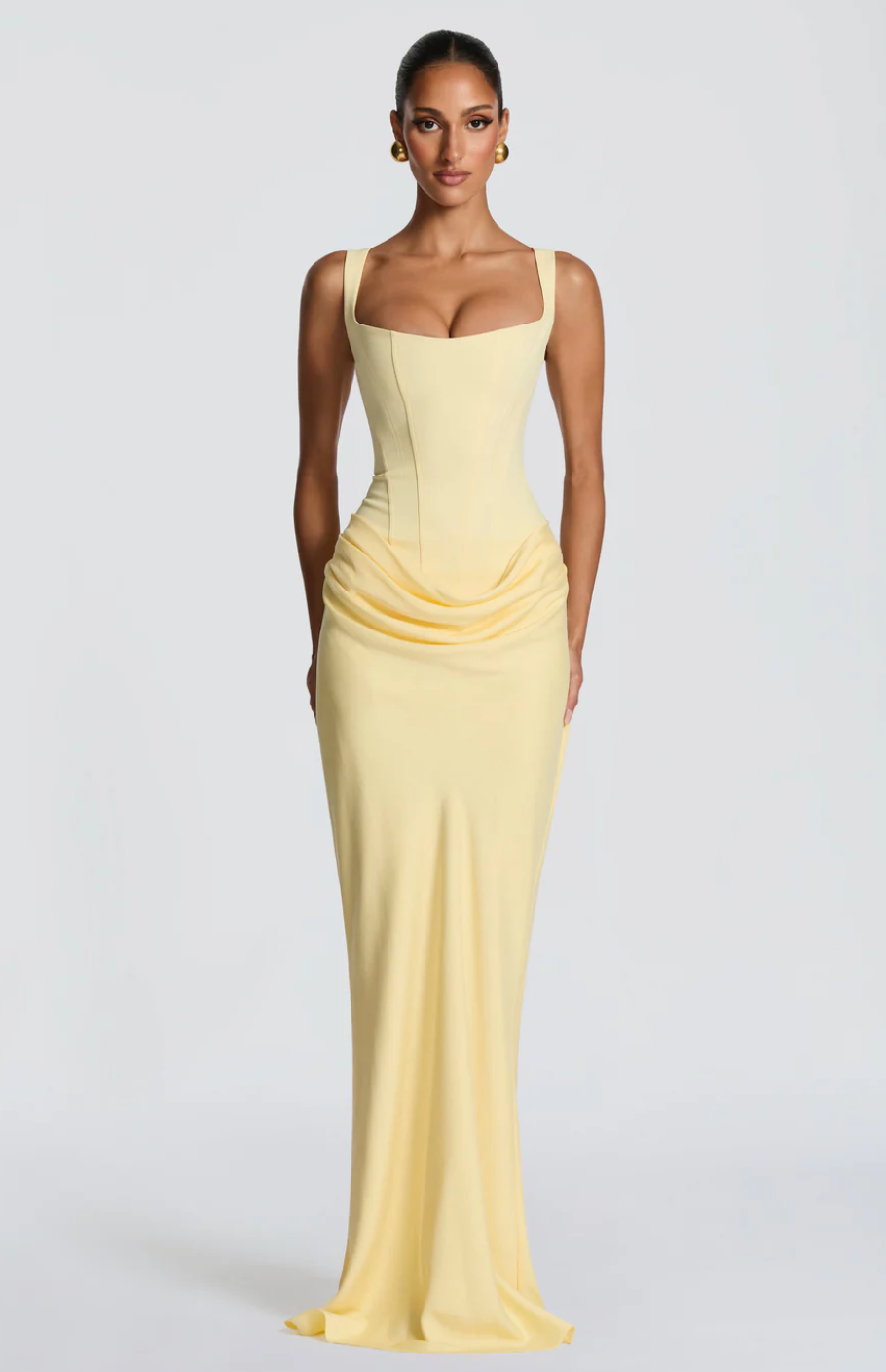 CORNELIA MAXI DRESS - LEMON