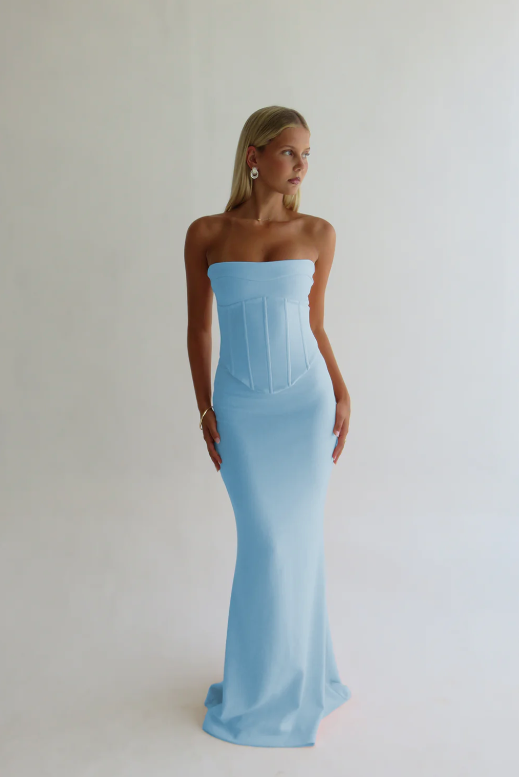 HNTR the Label - LOUIE GOWN BABY BLUE