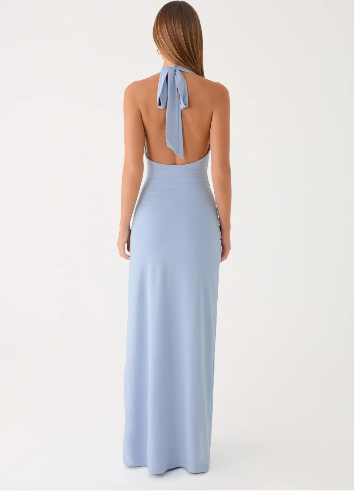Cristal Halter Maxi in blue